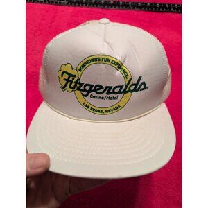 Vintage Fitzgeralds Casino Hotel Las Vegas Trucker Hat Snapback Mesh Rope Cap